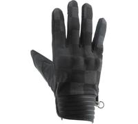 Helstons Simple Damier Guantes de motocicleta, negro-gris, tamaño L para Hombres