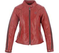 Helstons Victoria Chaqueta de cuero para damas, rojo, tamaño S para Mujer