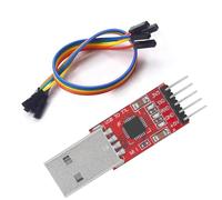 Helweet Convertidor USB-UART, USB a TTL Serial Adaptador Convertidor, CP2102 USB-c a TTL Convertidor, Herramienta de Depuración Serie Multifuncional, Adaptador de Conversión con Cable de Conexión