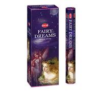 Hem 6 Pack 20 Stick Fairy Dreams - Caja de 6 tubos de 20 varillas, 120 varillas en total - Hem incienso