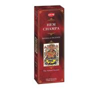 HEM Champa Masala - Varillas de incienso (6 unidades en total 120 varillas) | Aromaterapia natural para meditación, relajación, purificación del aire y ambiente espiritual