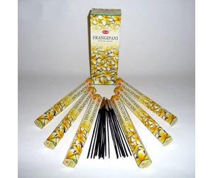 Hem Frangipani - Caja hexagonal con varitas de incienso (6 paquetes de 20 unidades = 120 unidades)