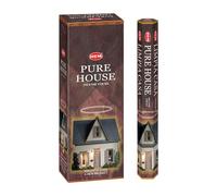 Hem Pure House - Varillas de incienso Hexa - Paquete de 6 cajas (120 varillas en total) | Incienso natural enrollado a mano de la India | Aroma limpiador y purificador para el hogar, positividad y