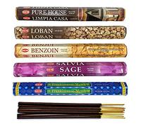 HEM Surtido de inciensos de la gama de aromas "Purification", lote de 100 unidades (5 perfumes)