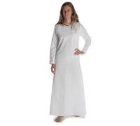 HEMAD Edad Media Bajo Vestido Cotte Algodón Puro Modelo: Meliur, Blanco, XXL-3XL