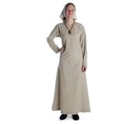 HEMAD Edad Media Bajo Vestido Cotte Algodón Puro Modelo: Meliur, Cáñamo, S-M