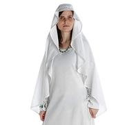 HEMAD Velo medieval - Algodón - Talla única - Blanco