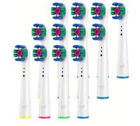 Hemasa 4/12/16 cabezales de repuesto para cepillos de dientes compatibles con cabezales de cepillo de dientes eléctricos, cabezales de cepillo de dientes blancos, 12 unidades