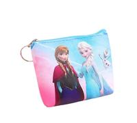 Hemasa Cartera escolar para niña, diseño de dibujos animados, serie Frozen, gran capacidad, portátil, almacenamiento portátil, cartera de monedas de poliuretano duradero, 2 (Reino Unido)