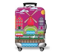 Hemasa Funda protectora gruesa y elástica para equipaje, con cremallera para maletas de 18 a 32 pulgadas, color 1, S 18-20 inch, Funda protectora elástica