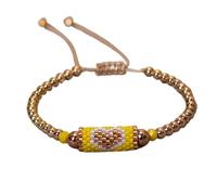 Hemasa Miyuki - Pulsera de cuentas de estilo bohemio tejida con hilo ajustable para mujer, joyería de corazón, accesorio de regalo de cumpleaños, fiesta 2023