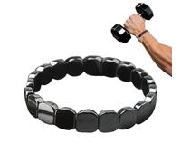 Hematite Bracelet Men, Natural Hematite Stone Beaded Stretch Healing Bracelets, Naturally Support T-Levels, Restore Confidence, Nhances Mental Clarity & Focus, Ideal for Dads, Husbands, Boyfriends