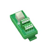 Hembra del montaje en carril del dinar RJ45 for atornillar el bloque de terminales RJ45 tablero del desbloqueo de 45 grados(HL-RJ45-ST-A)