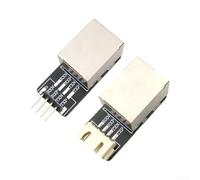 Hembra dual RJ45 al tablero de la conversión del zócalo del encabezado del pin, adaptador del puerto de Ethernet para el desarrollo y el cableado del circuito del PWB