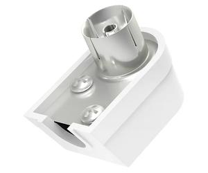 Hembrilla de acodado coaxial enroscable (Acoplamiento coaxial, 1 ud.)