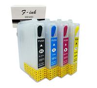 Hemei 18XL - Cartucho de tinta vacío recargable para impresoras Epson, 4 unidades