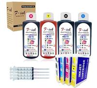 HEMEI Compatible con T0715 o T071 Cartucho de tinta, cartucho de tinta recargable y botella de 4 x 100 ml de repuesto para T0711 negro T0712 Cyan T0713 Magenta T0714 amarillo, con chips ARC