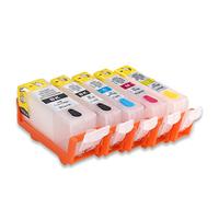 hemei PGI-525 CLI-526 - cartuchos de tinta Vacíos recargables, para impresoras Canon Pixma MG5350 MG5250 MG5150 IP4850 iP4950 MX895 IX6550 MX715 MX885, 5 unidades, de calidad