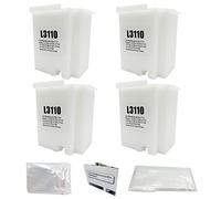 HEMEINY 4 depósitos de tinta de residuos L3110 compatibles con EcoTank ET-2800 ET-2820 ET-4800 ET-2710 ET-2711 ET-2712 ET-2714 ET-2715 ET-2720 ET-2721 ET-2726 Impresora, caja de mantenimiento con