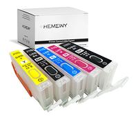 HEMEINY PGI-580XXL CLI-581XXL Cartucho de Tinta Recargable Compatible con Pixma TS6350 TS6250 TS6151 TS6150 TR8550 TR7550 TS705 TS9550 TS9551C TS8150 TS8151 TS8152 TS8251 TS8252 TS9150 Impresora