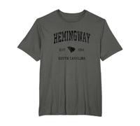 Hemingway South Carolina SC Vintage Athletic Negro Deportes De Camiseta