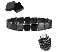 Hemios Hematite Bracelet,Hemys Hematite Bracelet for Men,For Embody Resilience and Vitality,Restore Confidence & Your Edge,Gift for Dad,Husband,Boyfriend(B)