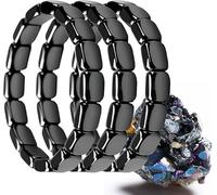 Hemios - Pulsera de hematita para hombre, recupera tu confianza y motivación innatas, enfocado, fuerte y listo para enfrentarte a cualquier cosa, regalos para papá, marido, novio, talla única, A, No