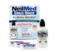 Hemir NeilMed Sinus Rinse Kit original, botella exprimible + 60 sobres