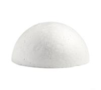Hemisferio de espuma para proyectos de manualidades y modelismo, bola redonda de espuma en blanco para decoraciones de bricolaje y actividades educativas (10 cm)