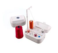 Hemline Bobinadora automática con Pilas, Blanco, 11 x 15 x 9cm