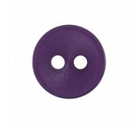 Hemline Botones redondos de plástico, paquete de 8, morado, 12 mm