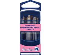 Hemline H280G.510 - Agujas de coser a mano para bordar y crewel, 16 unidades, tamaño 5-10