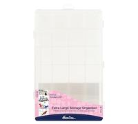 Hemline M3004.XL - Caja de almacenamiento de costura (plástico, 35,4 x 21,9 x 4,5 cm)