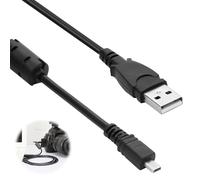 Hemlosk Cable cargador mini USB para cámara de tablero compatible con cámaras digitales Fuji Finepix Nikon seleccionadas para transferencia de imágenes y carga de batería en modelos seleccionados