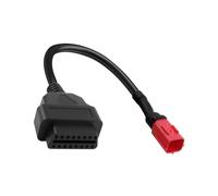 Hemlosk OBD2 Cable de Diagnóstico Adaptador de 6 Pines, 33CM Cable Adaptador de Lector de Código de Falla, Escáner OBD2 para Honda Suzuki Motocicleta Conector Detección Fallos