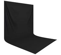 Hemmotop Fondo negro de 3 x 6 m para fotografía y televisión
