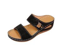 HEMNACU 2026 Sandalias de Mujer con Plantilla Ortopédica Zapatillas de Casa Sandalias de Verano Zapatillas sin Talón Zapatos Abiertos Zuecos con Tacón Calzado Informal Suave y Antideslizante