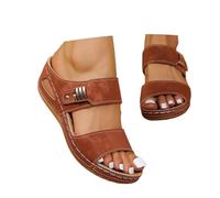 HEMNACU 2026 Sandalias de Mujer con Plantilla Ortopédica Zapatillas de Casa Sandalias de Verano Zapatillas sin Talón Zapatos Abiertos Zuecos con Tacón Calzado Informal Suave y Antideslizante