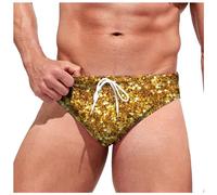 HEMNACU Bañador Slip de Natación Corto Ajustado para Hombre Ropa de BañO Natación Pantalones Cortos Hombre Ajustado Corto Bañador con Cordón de Tiro Slip para Hombre Ropa de Playa