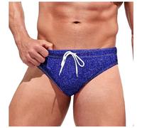 HEMNACU Bañador Slip de Natación Corto Ajustado para Hombre Ropa de BañO Natación Pantalones Cortos Hombre Ajustado Corto Bañador con Cordón de Tiro Slip para Hombre Ropa de Playa