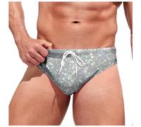 HEMNACU Bañador Slip de Natación Corto Ajustado para Hombre Ropa de BañO Natación Pantalones Cortos Hombre Ajustado Corto Bañador con Cordón de Tiro Slip para Hombre Ropa de Playa