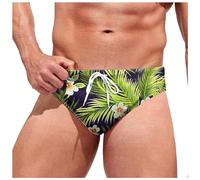HEMNACU Bañador Slip de Natación Corto Ajustado para Hombre Ropa de BañO Natación Pantalones Cortos Hombre Ajustado Corto Bañador con Cordón de Tiro Slip para Hombre Ropa de Playa