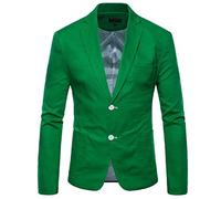HEMNACU Blazer Informal para Hombre Ligero Ajustado de Un BotóN con Solapa con Muescas Blazer Deportivo Esmoquin Liso para Banquete de Boda Chaqueta Elegante Formal para Negocios Veladas