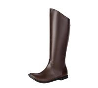 HEMNACU Botas de Montar para Damas y Caballeros Botas Largas de Caballero Retro de Cuero Pu Zapatos de Equitación Al Aire Libre para Carreras de Caballos para Uso Diario