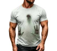 HEMNACU Camiseta Casual para Un Auténtico Hip Hop Estilo Streetwear Se Adapta A Todo Tipo de Cuerpo y Hace Que Cualquier Outfit Sea Más Cool Camiseta de Algodón Oversize para Hombre con Estampado
