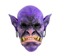 HEMNACU Disfraz de Halloween de Terror para Adultos con Máscara Completa También para Carnaval Fiestas Temáticas y de Miedo Vampiro Sediento de Sangre Máscara Del Horror de Látex