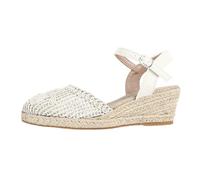 HEMNACU Espadrilles Mujer Zapatos de Verano con Tacón de Cuña Sandalias Boho con Plataforma con Talón Abierto de Lino Trenzado Sandalias de Cuña Zapatos Cómodos de Verano Chanclas