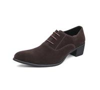 HEMNACU Zapatos de Salón de Mujer Tipo Brogue Oxford y Derby de Punta Redonda y con Cordones para el Trabajo Zapatos Elegantes de Vestir de Pu Mocasines para el Trabajo y el Día A Día