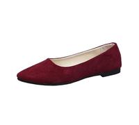 HEMNACU Zapatos Planos Casuales Bailarinas de Mujer Ajuste Ancho Zapatos Planos Tipo Bailarina para Deslizarse Cómodos Antideslizantes Tacón Bajo Cómodos Punta Puntiaguda