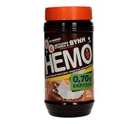HEMO Children Cocoa Drink in Powder - Glass Jar of 400 g with malt, vitamins and minerals